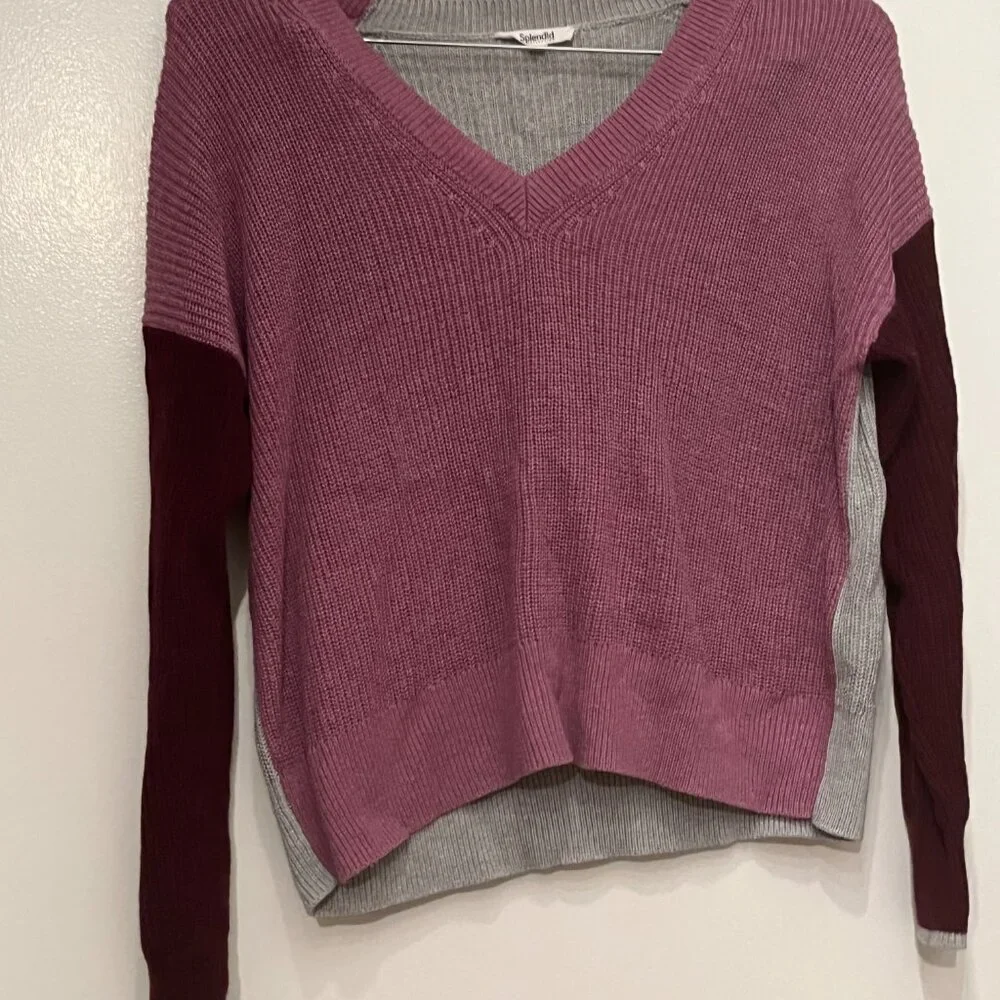 Color Blocked Sweater by‎ Splendid - Size Medium